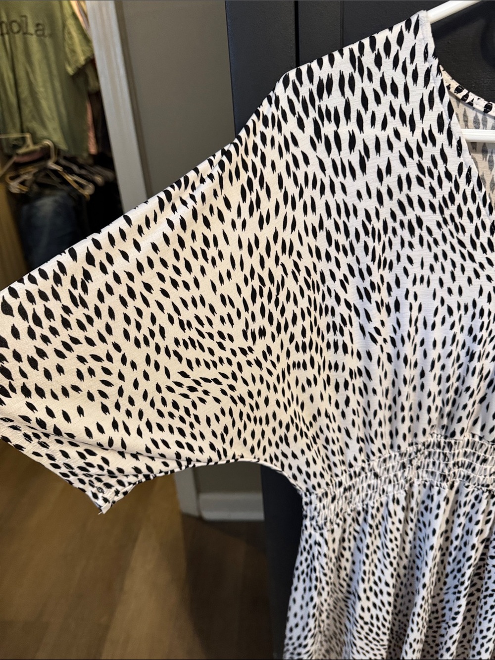 mts Black and White Printed Dress - Picture 4 of 6